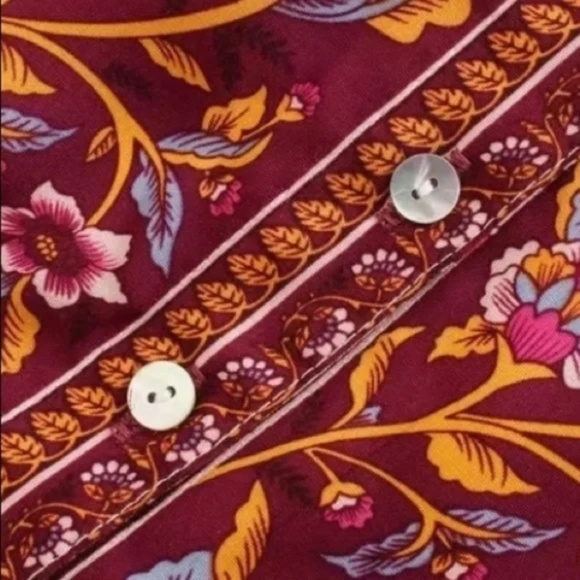 SOLD OUT Pink Bohemian Button Front Floral Dress - Picture 4 of 10